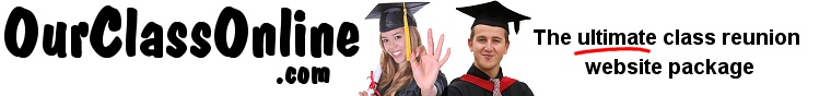 Class reunion web site portal for high school and college classmates